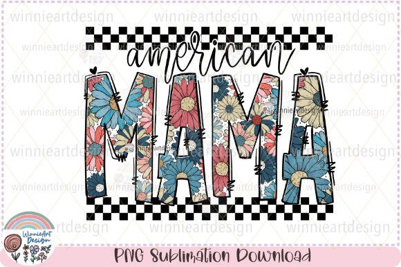 American Mama Floral Daisy Letter Cute Graphics and T-Shirt Designs Review