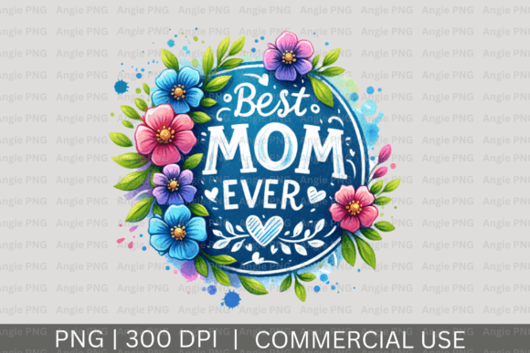 Best Mom Ever Floral PNG Clipart Review