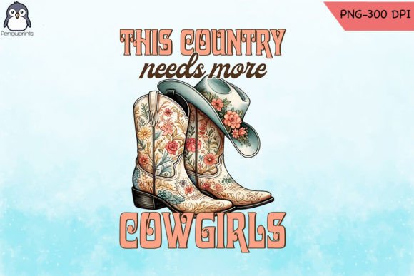 Country Cowgirls Floral Western PNG Graphics and Crafts Review