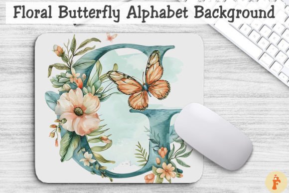 Floral Butterfly Letter G Background Graphics and Backgrounds Review