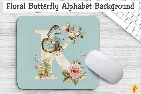 Floral Butterfly Letter K Background Graphics and Backgrounds Review