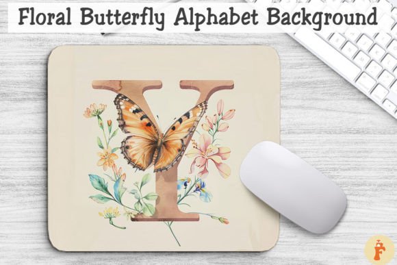 Floral Butterfly Letter Y Background Graphics and Backgrounds Review