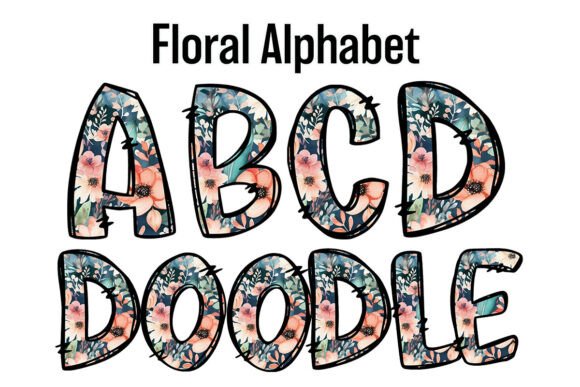 Floral Doodle Letters Alpha Set Designs Review