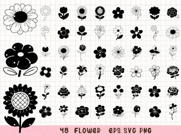 Flower SVG Bundle Floral Clipart Graphics and Illustrations Review