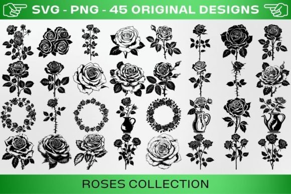 Roses Collection SVG Bundle 45 Designs Review